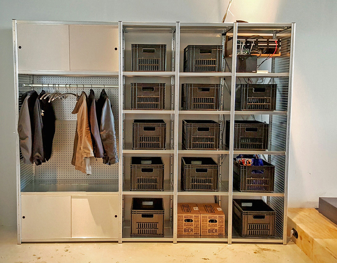 garderobe stellingkast